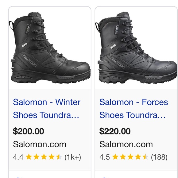 NWT - Salomon Men's Black Snow Boots DISCLOSURE: TAGS FELL OFF, NO TAGS - Picture 13 of 13